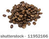 Coffe beans isolated on white background
