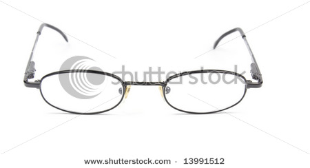 Man woman Spectacles isolated on white background