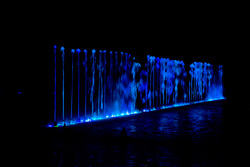 The largest multimedium fountain in Europe in Wroclaw