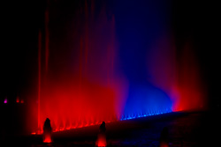 The largest multimedium fountain in Europe in Wroclaw