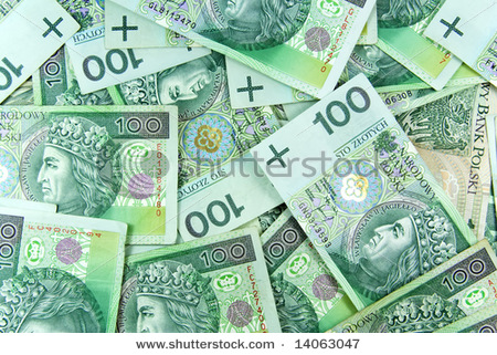 polish green money background pattern